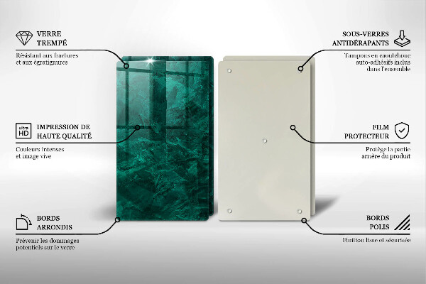 Steklena podloga za rezanje Kamnita tekstura ozadja