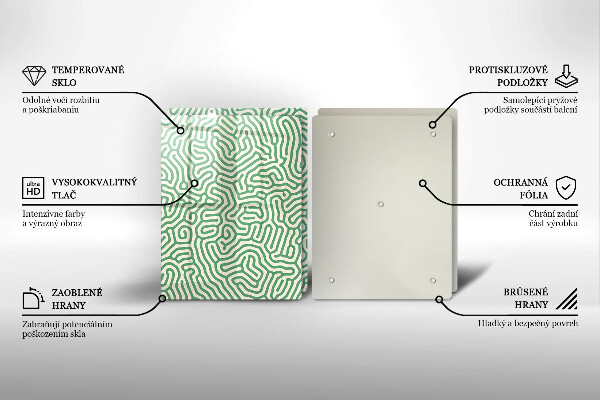 Steklena podloga za rezanje Abstraktne črte