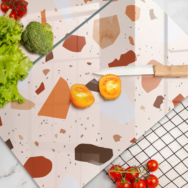 Steklena podloga za rezanje Dekorativna kamenina