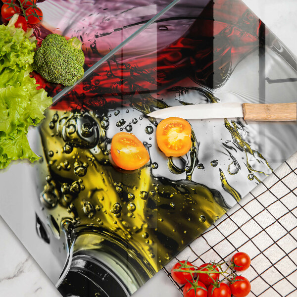 Steklena podloga za rezanje Kozarci vina