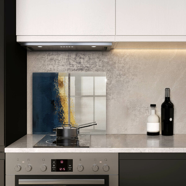 Steklena podloga za rezanje Zlata abstrakcija