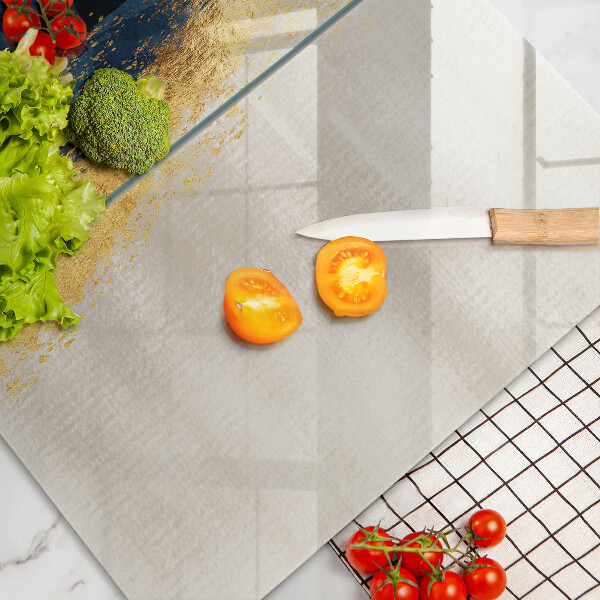 Steklena podloga za rezanje Zlata abstrakcija