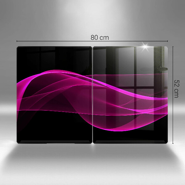 Steklena podloga za rezanje Rožnata abstrakcija