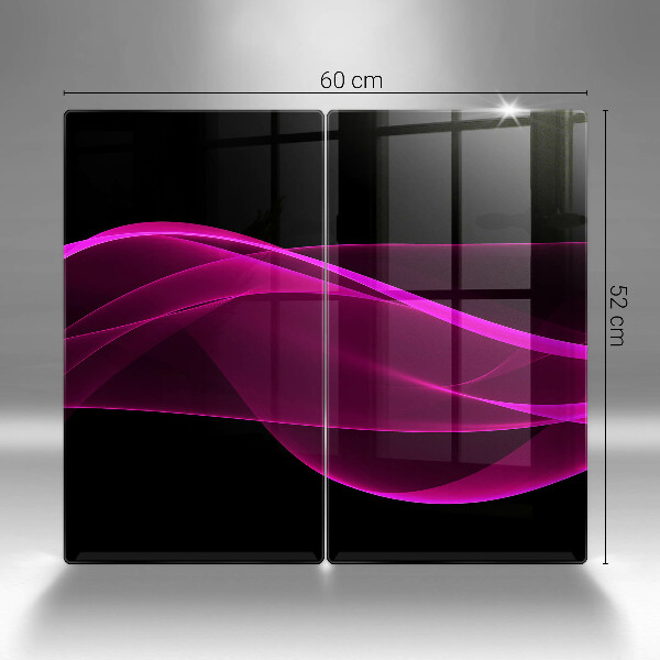 Steklena podloga za rezanje Rožnata abstrakcija