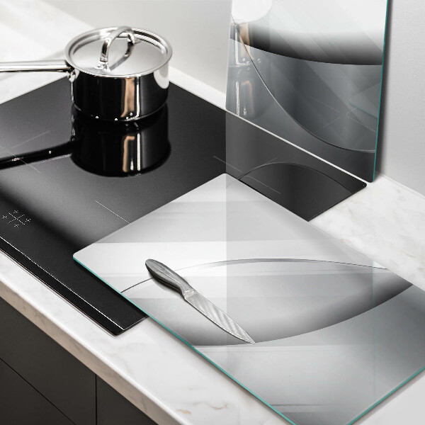 Steklena podloga za rezanje Oblikovanje abstraktnih črt