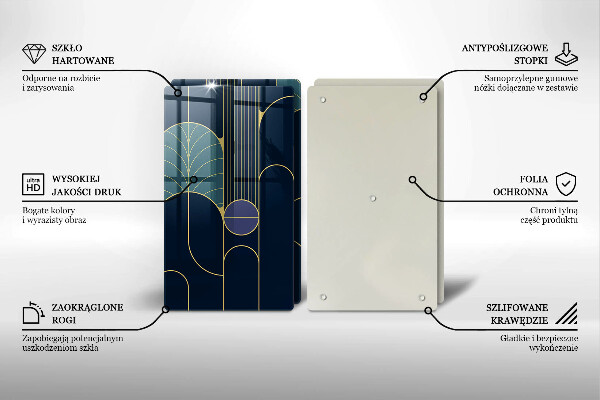 Steklena podloga za rezanje Abstraktna tema