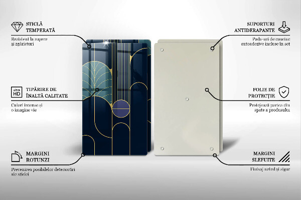 Steklena podloga za rezanje Abstraktna tema