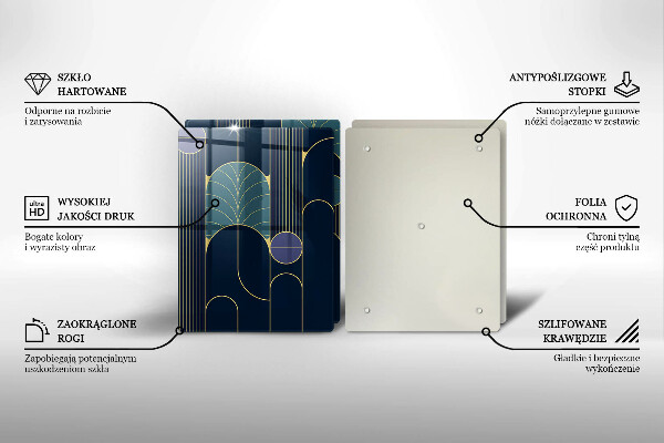 Steklena podloga za rezanje Abstraktna tema