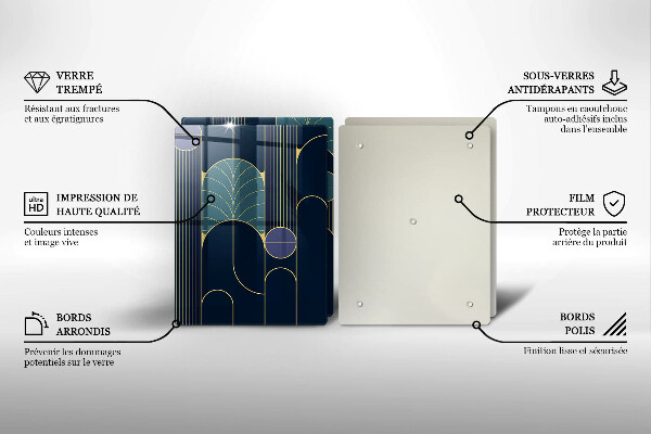 Steklena podloga za rezanje Abstraktna tema