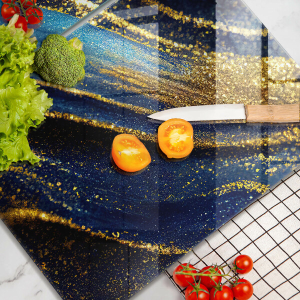 Steklena podloga za rezanje Mornarsko modra abstrakcija