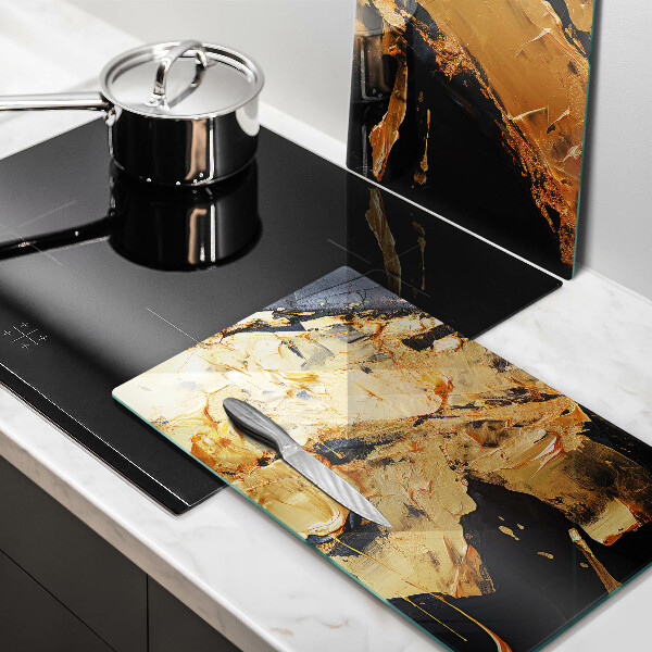 Steklena podloga za rezanje Elegantna tekstura barve