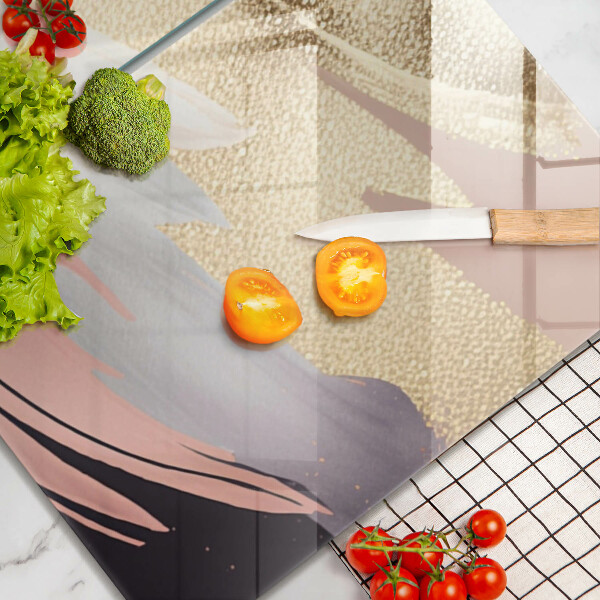 Steklena podloga za rezanje Pastelni madeži