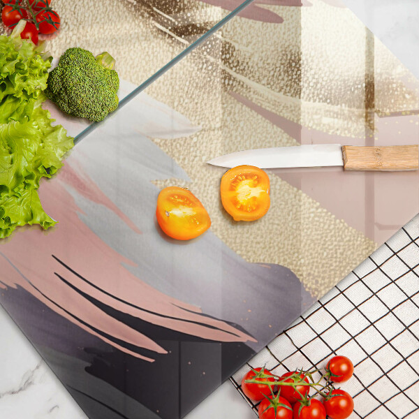 Steklena podloga za rezanje Pastelni madeži