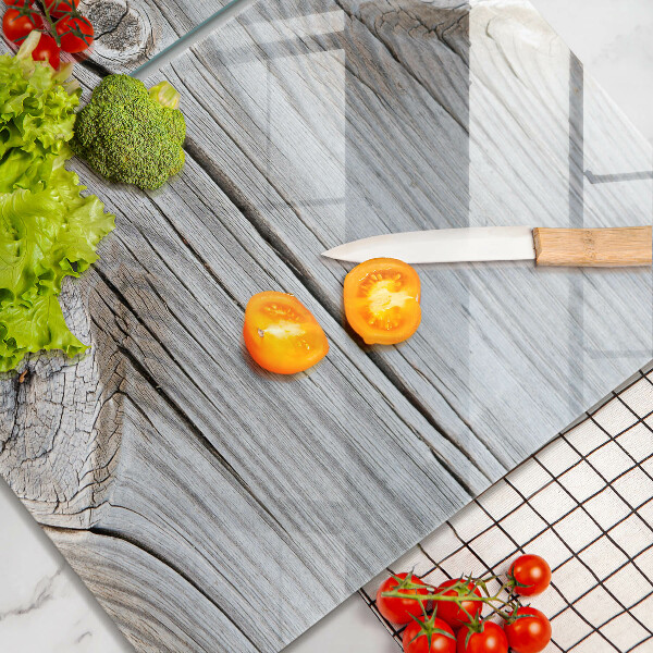 Steklena podloga za rezanje Svetla lesena struktura