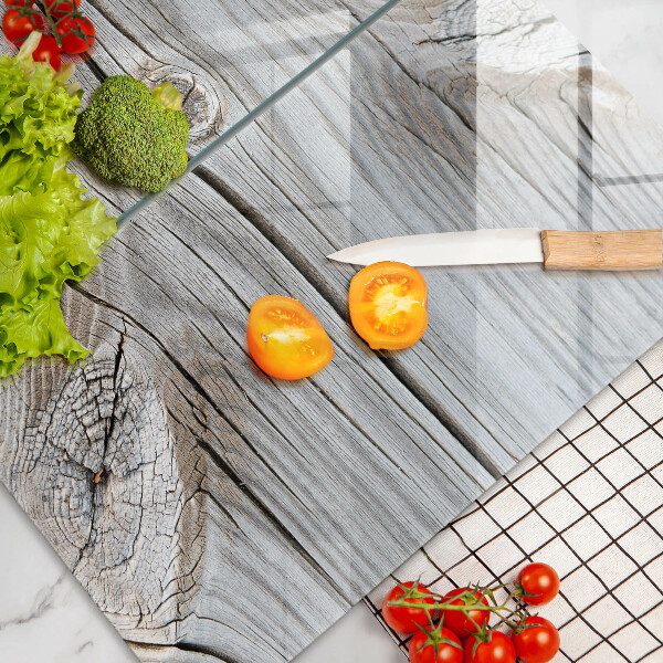 Steklena podloga za rezanje Svetla lesena struktura