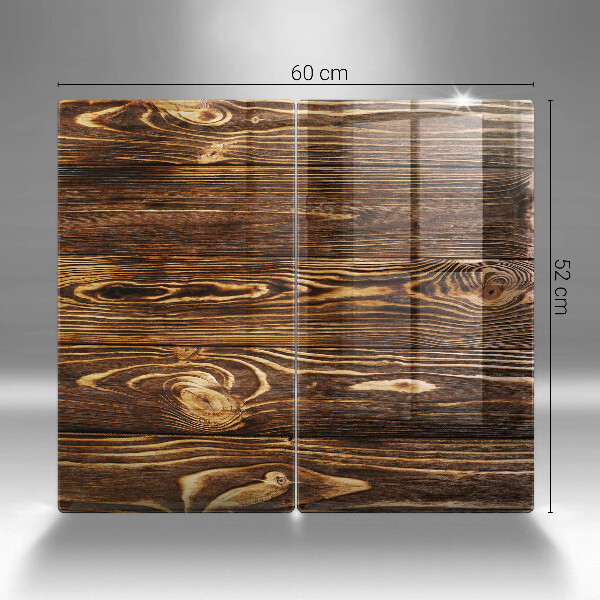 Steklena podloga za rezanje Tekstura lesa