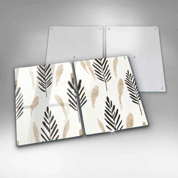 Steklena podloga za rezanje Boho rastline