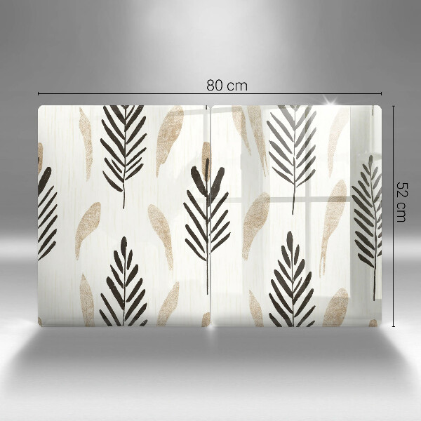 Steklena podloga za rezanje Boho rastline