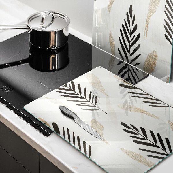 Steklena podloga za rezanje Boho rastline