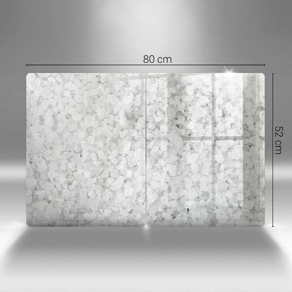 Steklena podloga za rezanje Kristali soli