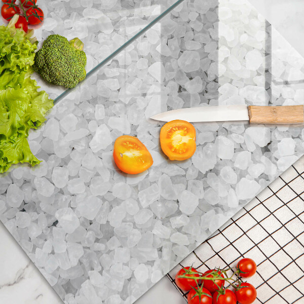 Steklena podloga za rezanje Kristali soli