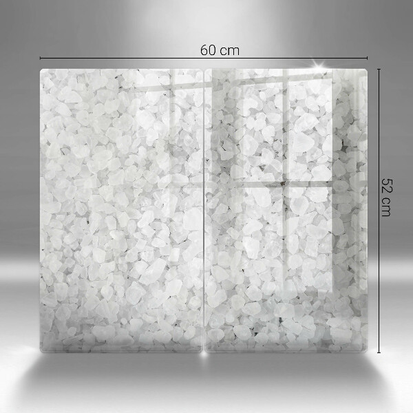 Steklena podloga za rezanje Kristali soli