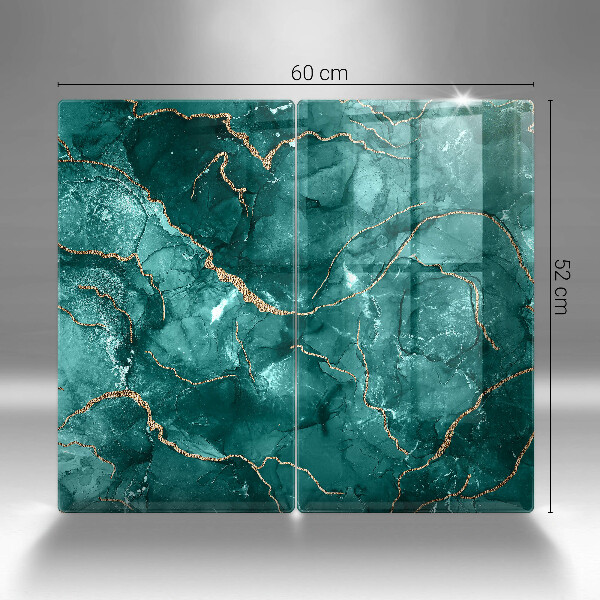 Steklena podloga za rezanje Modri marmor