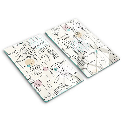 Steklena podloga za rezanje Kuhinjski dodatki