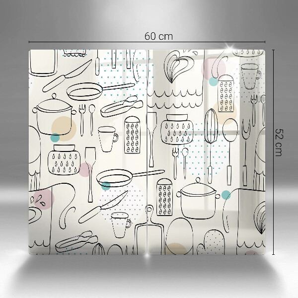 Steklena podloga za rezanje Kuhinjski dodatki