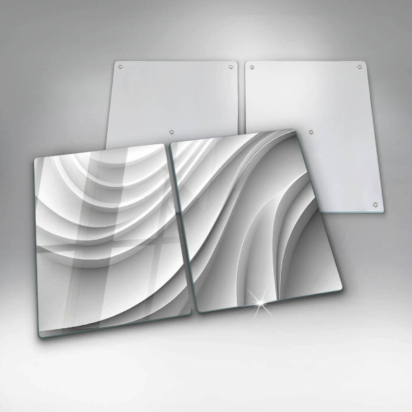 Steklena podloga za rezanje Geometrijske črte