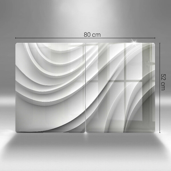 Steklena podloga za rezanje Geometrijske črte