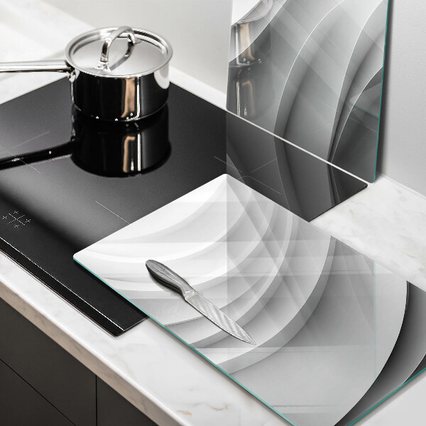 Steklena podloga za rezanje Geometrijske črte