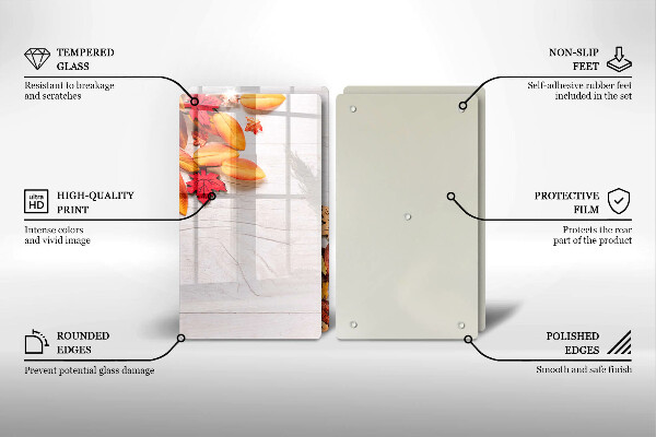 Steklena podloga za rezanje Jesensko listje