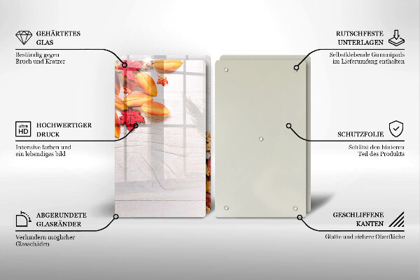 Steklena podloga za rezanje Jesensko listje
