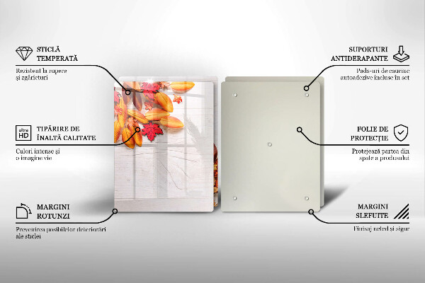 Steklena podloga za rezanje Jesensko listje