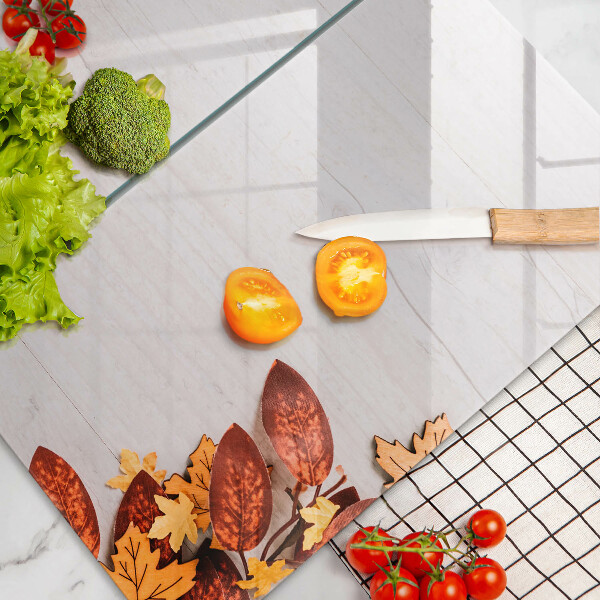 Steklena podloga za rezanje Jesensko listje