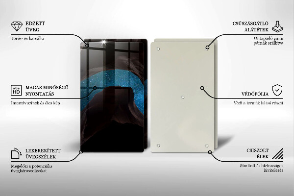 Steklena podloga za rezanje Zvezdnato nebo