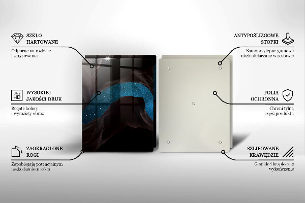 Steklena podloga za rezanje Zvezdnato nebo