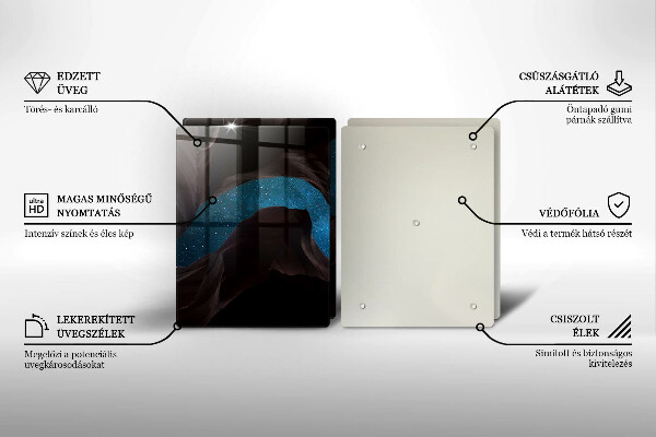 Steklena podloga za rezanje Zvezdnato nebo