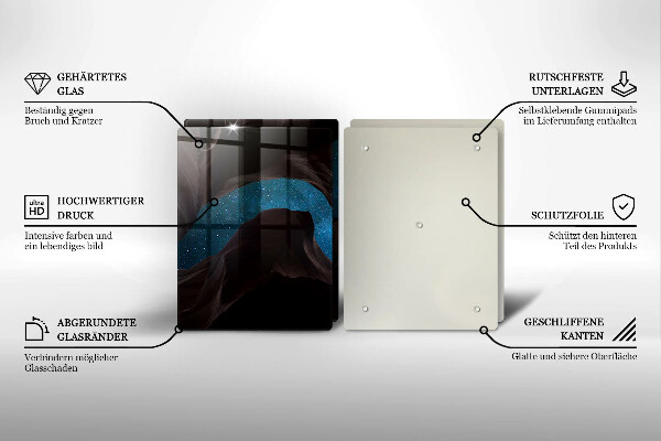 Steklena podloga za rezanje Zvezdnato nebo