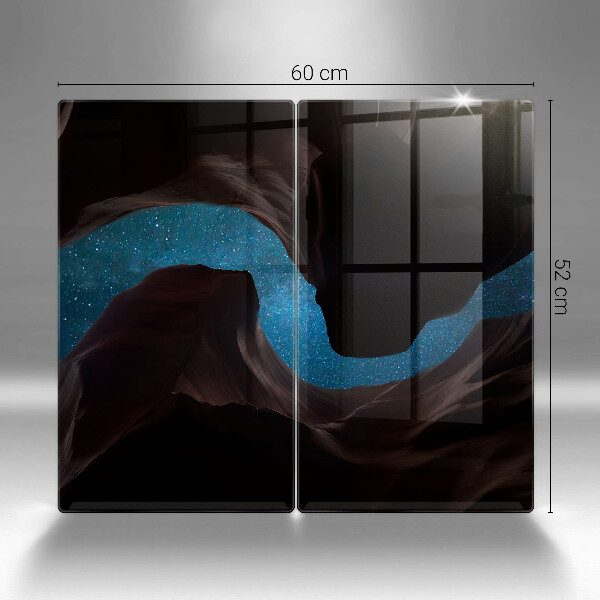 Steklena podloga za rezanje Zvezdnato nebo