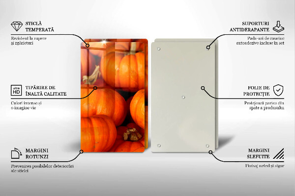 Steklena podloga za rezanje Buče