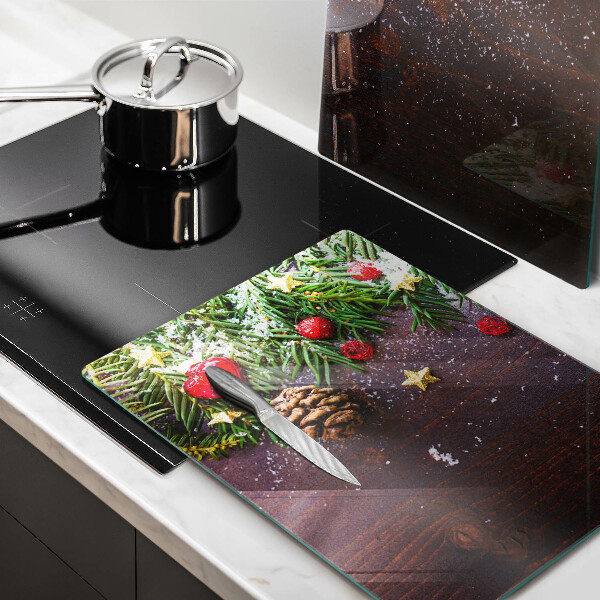 Steklena podloga za rezanje božična dekoracija