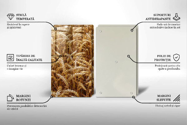 Steklena podloga za rezanje Polje žita
