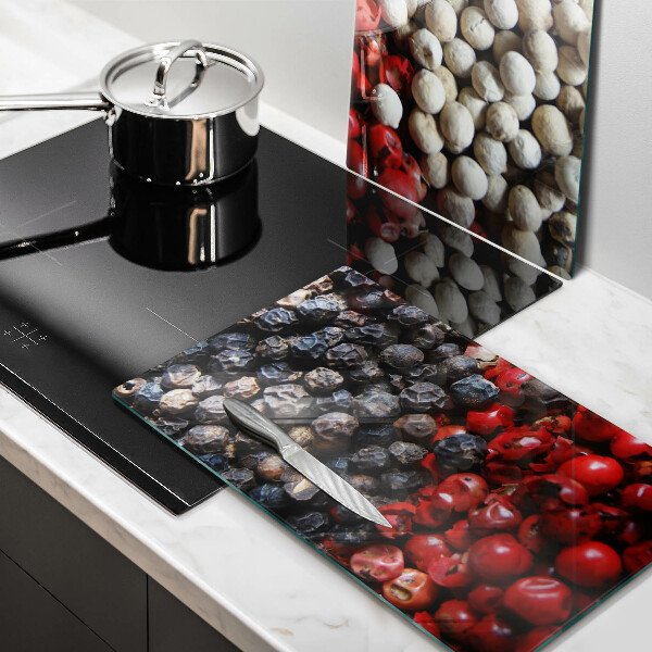 Steklena podloga za rezanje Črni poper