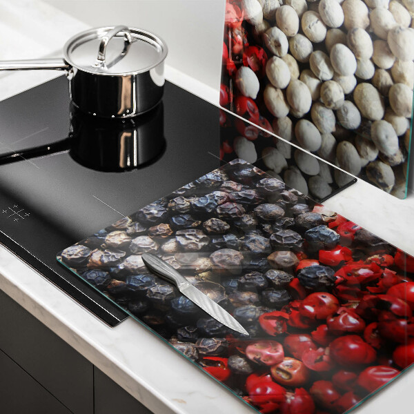 Steklena podloga za rezanje Črni poper