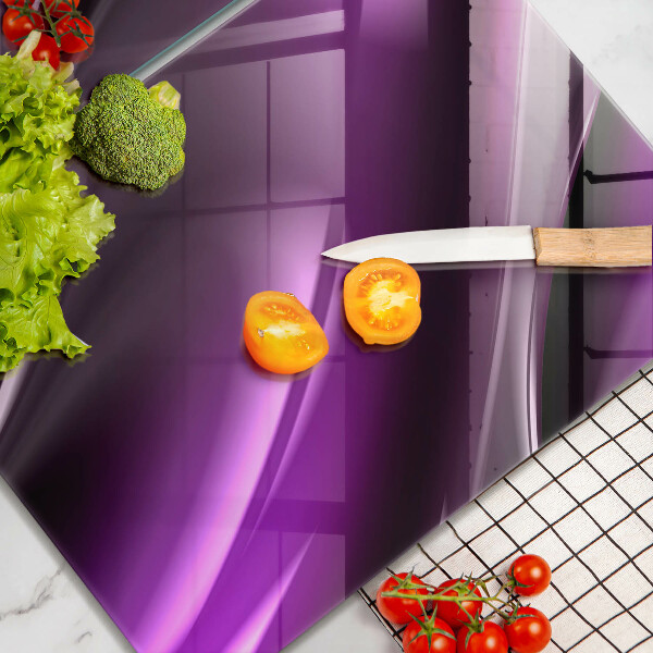 Steklena podloga za rezanje Vijolična abstrakcija