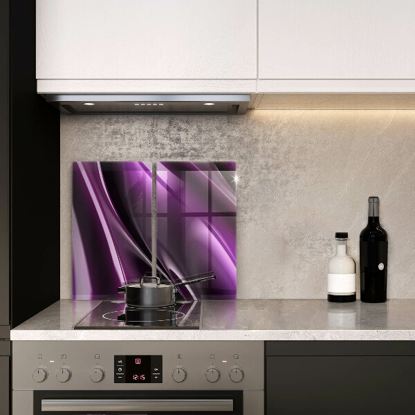 Steklena podloga za rezanje Vijolična abstrakcija
