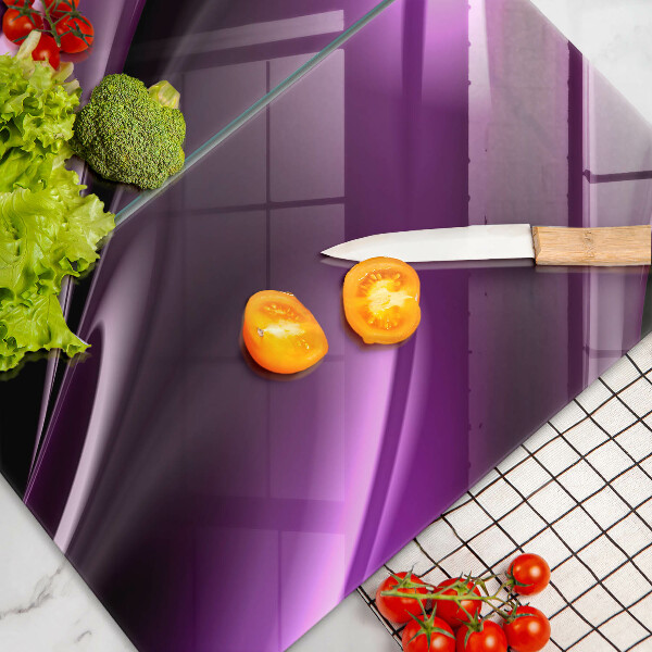 Steklena podloga za rezanje Vijolična abstrakcija