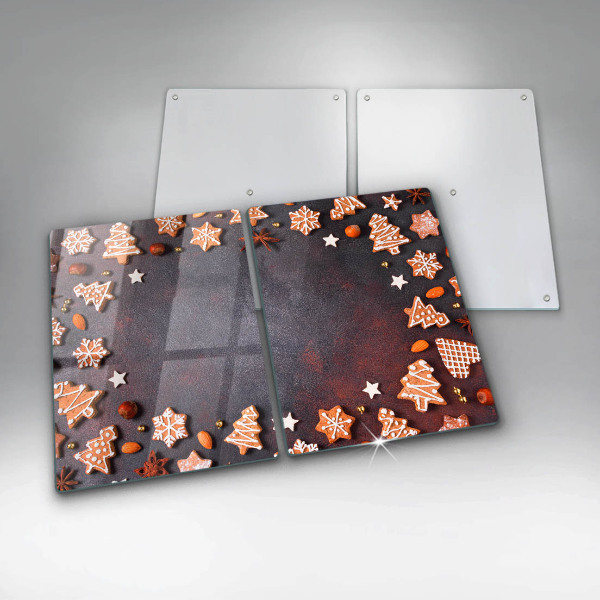 Steklena podloga za rezanje Medenjakov božič